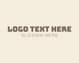 Wordmark - Unique Geometric Business logo design