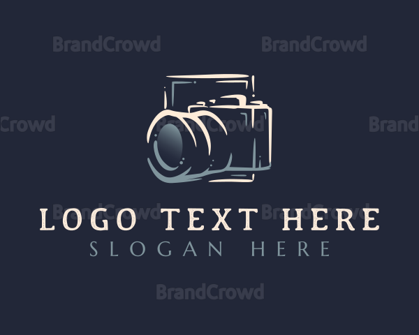 Photo Camera Lens Logo