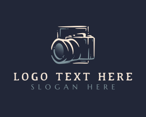 Events Management - Photo Camera Lens logo design