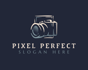 Slr - Photo Camera Lens logo design