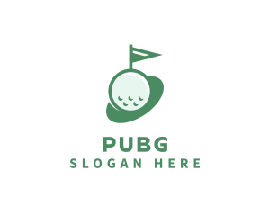 Golf Ball Sports Tournament Logo