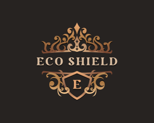 Elegant Shield Crown logo design