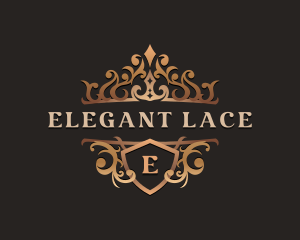 Elegant Shield Crown logo design