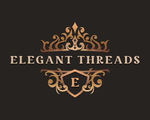 Elegant Shield Crown logo design