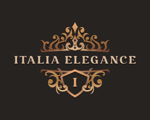 Elegant Shield Crown logo design