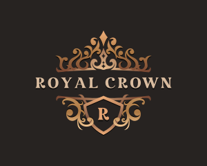 Elegant Shield Crown logo design