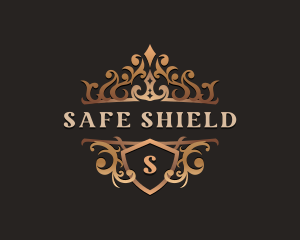 Elegant Shield Crown logo design