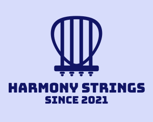 Strings - Minimalist Guitar Strings logo design