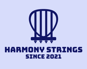 Minimalist Guitar Strings logo design