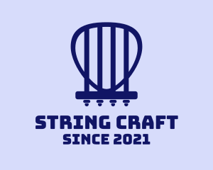 Minimalist Guitar Strings logo design