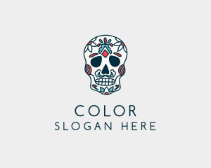 Mexican Calavera Festival  logo design