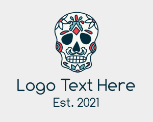 Scary - Mexican Calavera Festival logo design
