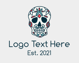 Skull - Mexican Calavera Festival logo design