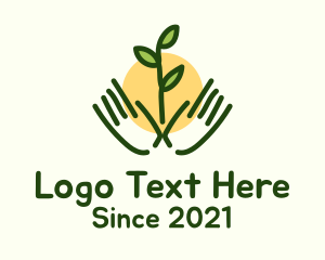 Planting - Hands Gardening Plant logo design