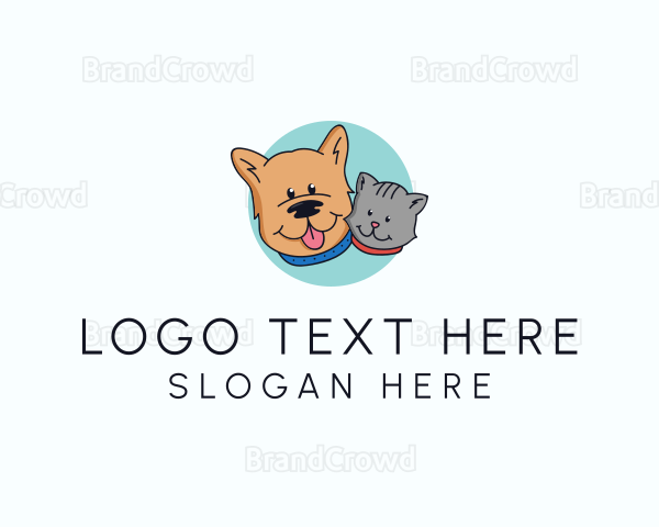 Dog Cat Veterinary Logo