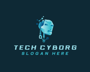 Cyborg - Cyborg Robotics Artificial Intelligence logo design