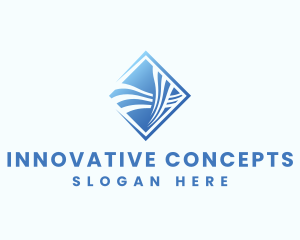 Biotech Innovation Wave  logo design