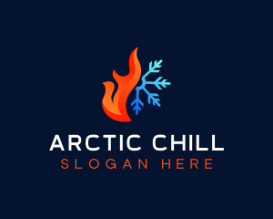 Cold - Hot Cold Airflow logo design