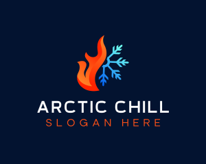 Hot Cold Airflow logo design