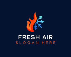 Hot Cold Airflow logo design