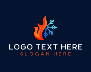 Hot Cold Airflow logo design