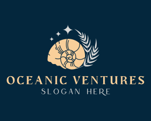 Sea Conch Shell logo design