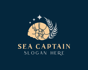 Sea Conch Shell logo design