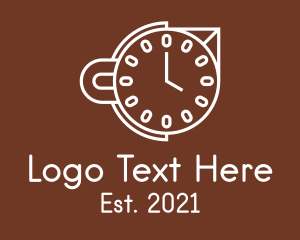 Watchmaker - Coffee Cup Clock logo design