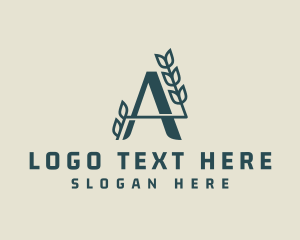 Agriculture Farm Letter A Logo