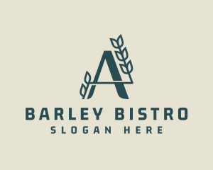 Barley - Agriculture Farm Letter A logo design