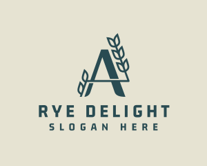 Rye - Agriculture Farm Letter A logo design