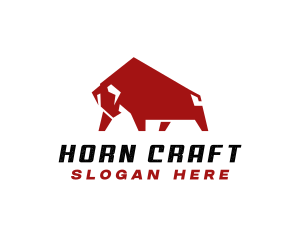 Horn - Wild Bull Horn logo design