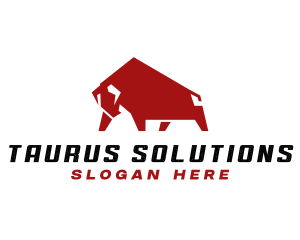 Taurus - Wild Bull Horn logo design