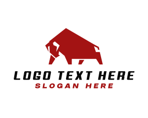 Meatshop - Wild Bull Horn logo design