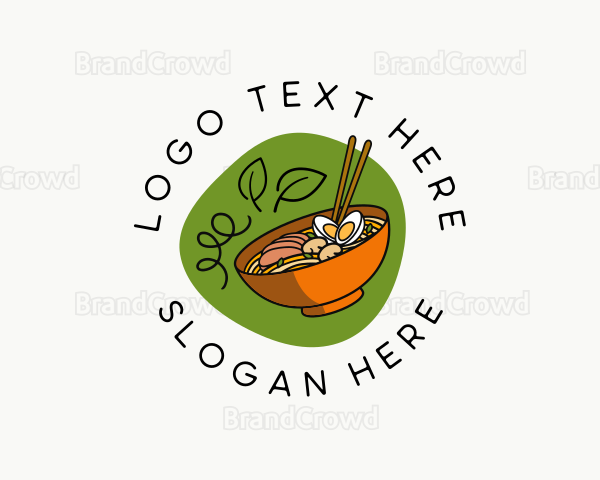 Ramen Noodle Soup Logo
