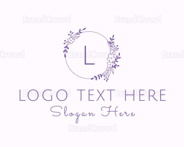 Floral Garland Flower Boutique Logo