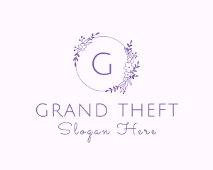 Floral Garland Flower Boutique Logo