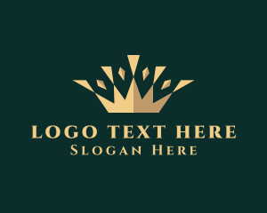 Gold - Glam Crown Jewelry logo design