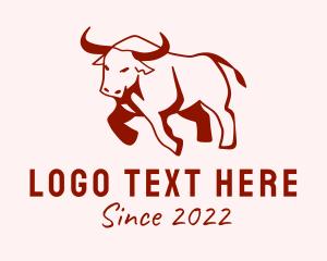 Bull Fight - Carabao Farm Ranch logo design