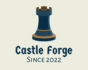 Medieval Rook Chess logo design