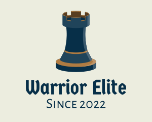 Fort - Medieval Rook Chess logo design