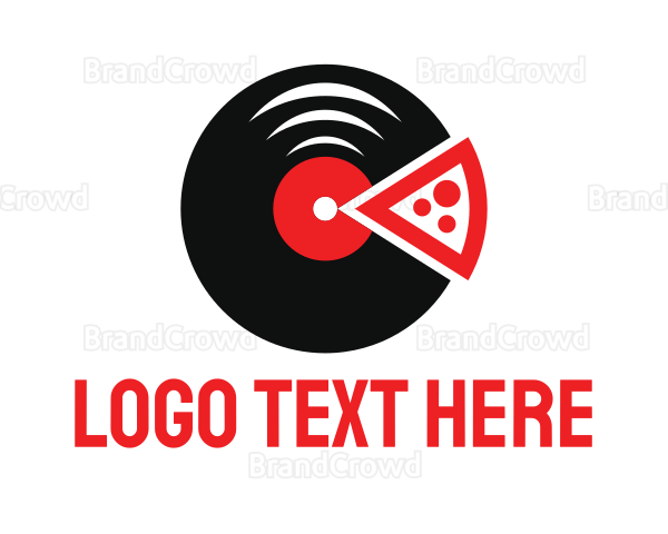 Pizza Music Vinyl Logo