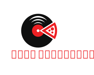 Pizza Music Vinyl logo design