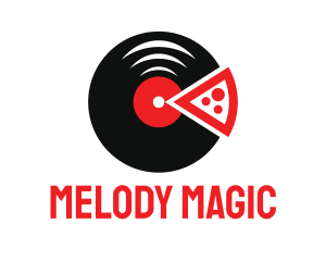 Song - Pizza Music Vinyl logo design