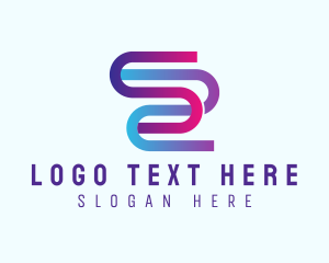 Link - Letter S Flow logo design
