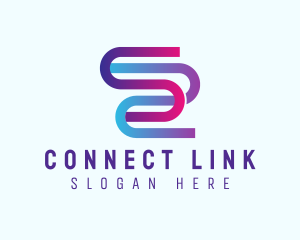 Link - Letter S Flow logo design