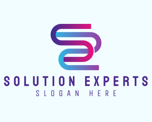 Letter S Flow logo design