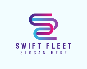 Letter S Flow logo design