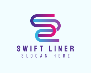 Letter S Flow logo design