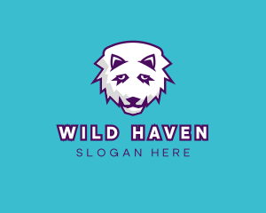Sad Wolf Head logo design